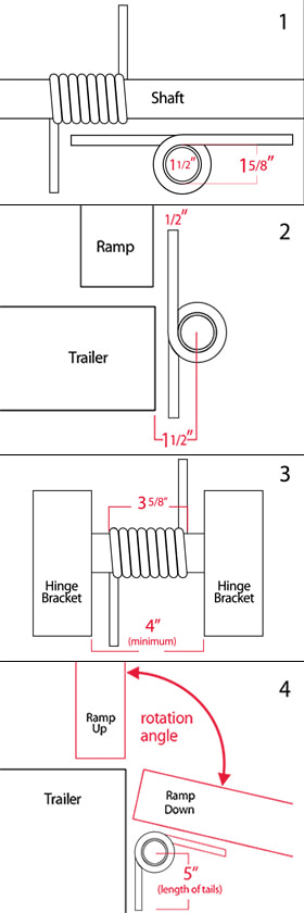 Universal Trailer Ramp Springs